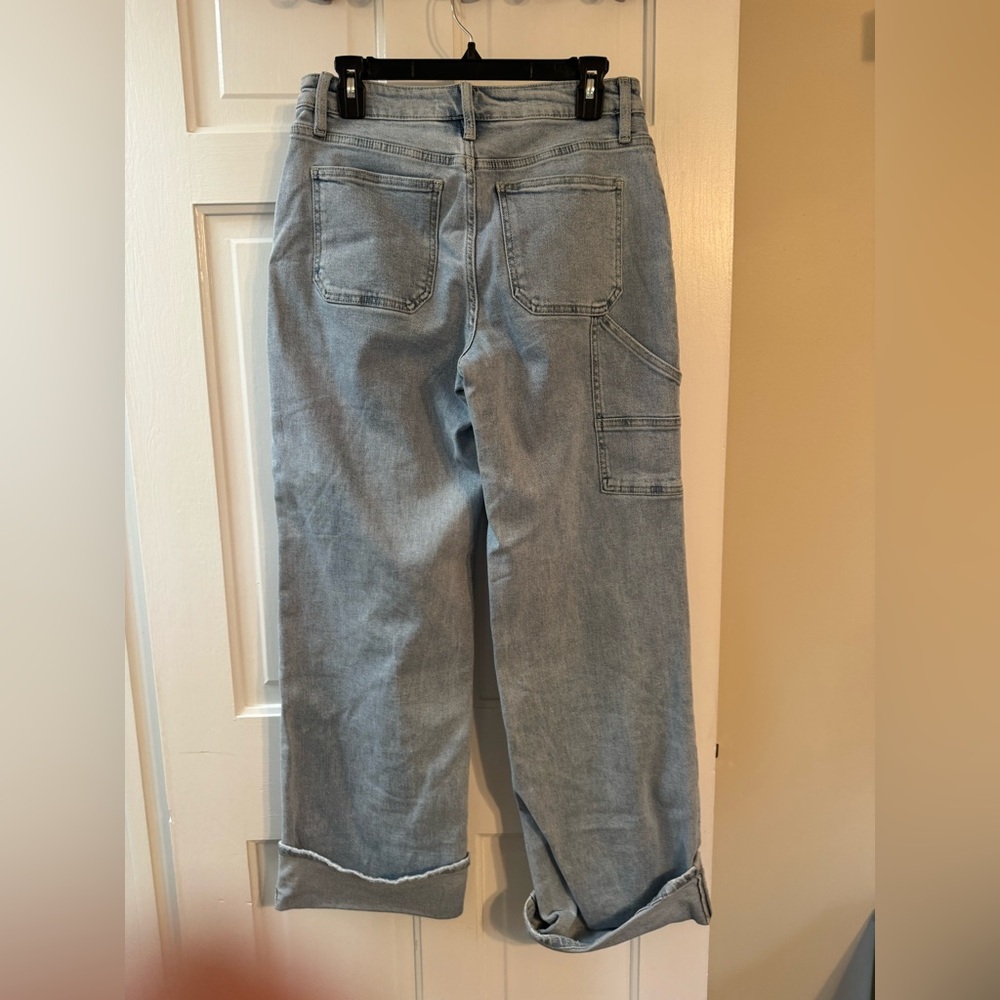 Lovervet by Vervet Cargo Pocket Wide Leg Jeans Size 28 - Picture 3 of 7